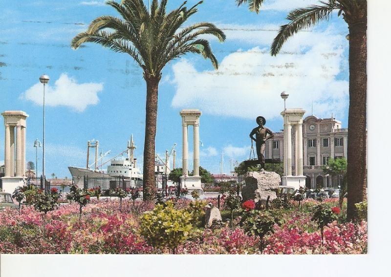 Postal 026849 : Malaga- Plaza Queipo de Llano