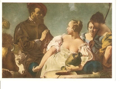 Postal 035249 : Cuadro. Rebecca al Pozzo - G.B. Piazzeta R. Pinacoteca di Brera - Milano