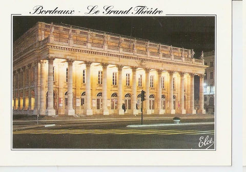 Postal 046677 : Bordeaux (Gironde). Le Gran Theâtre la nuit