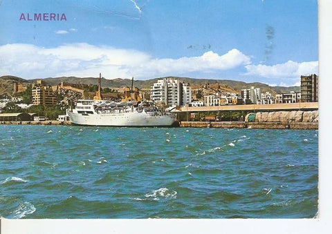Postal 040551 : Almeria. Vista del puerto
