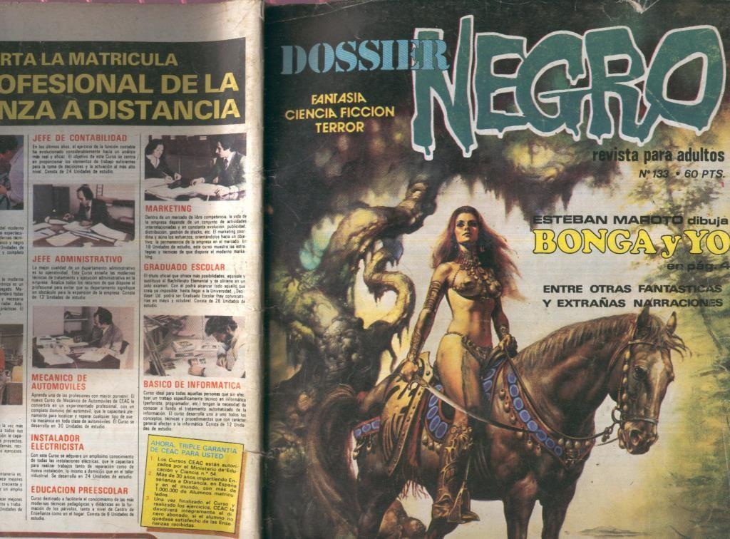 Dossier Negro numero 133 (numerado 2 en trasera y algo aviejado)