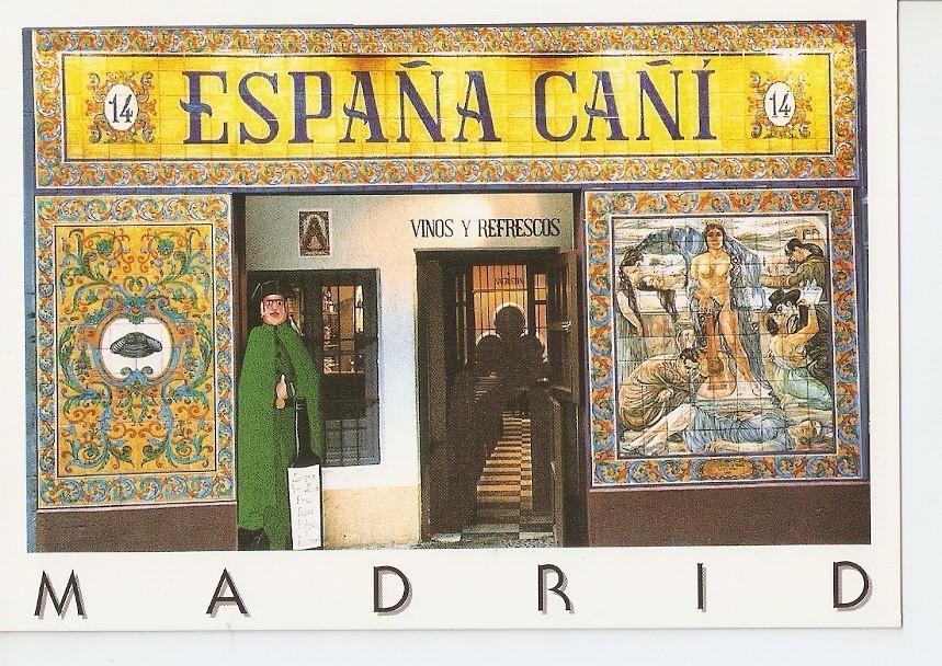 Postal 043132 : Madrid. Bodega Bar España Cañi