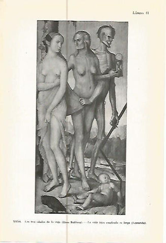 LAMINA 05370: Las tres edades de la vida por Baldung