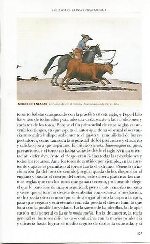 LAMINA COSSIO 50007: Enlazar toros desde el caballo. 