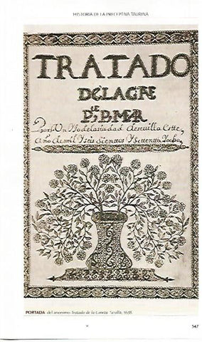 LAMINA COSSIO 50012: Portada del Tratado de la Gineta 1678