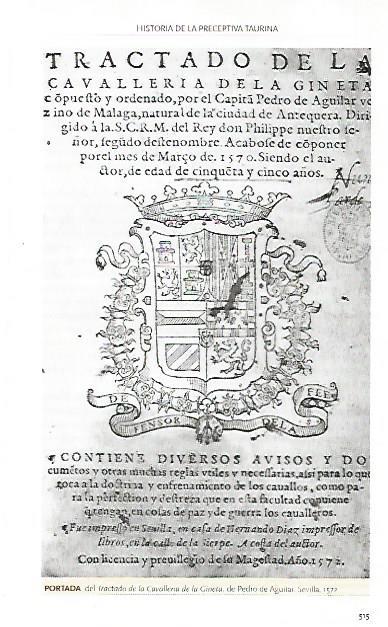 LAMINA COSSIO 50019: Tratado de la Cavalleria de la Gineta 1572