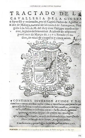 LAMINA COSSIO 50019: Tratado de la Cavalleria de la Gineta 1572