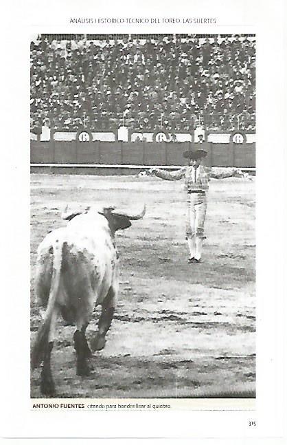 LAMINA COSSIO 50034: Antonio Fuentes para banderillar al quiebro
