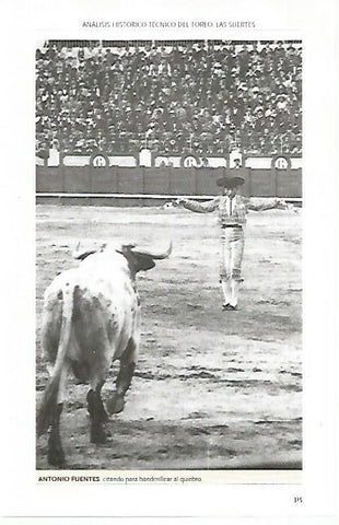 LAMINA COSSIO 50034: Antonio Fuentes para banderillar al quiebro