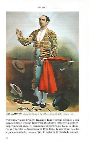 LAMINA COSSIO 50049: Luis Mazzantini saludando
