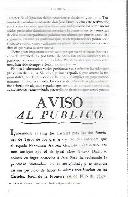 LAMINA COSSIO 50094: Aviso sobre la antiguedad de Cuchares