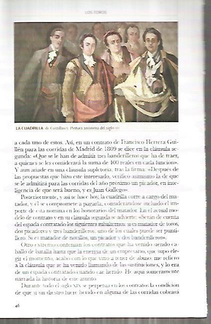LAMINA COSSIO 50095: La cuadrilla de Costillares