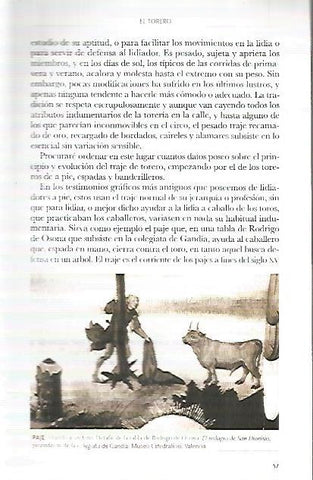 LAMINA COSSIO 50097: Paje citando al toro