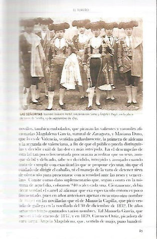 LAMINA COSSIO 50100: Dolores Pretel Encarnacion Simo y Angeles pages en Sevilla en 1895