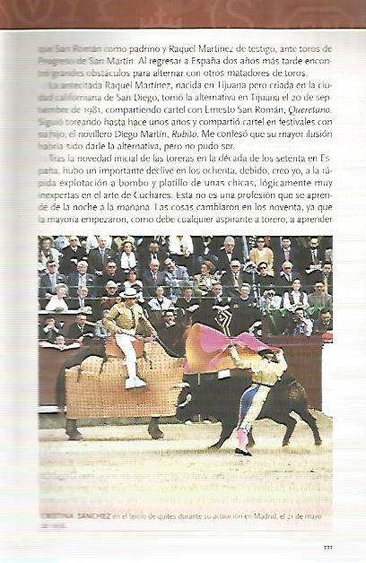 LAMINA COSSIO 50105: Cristina Sanchez en el tercio de quites