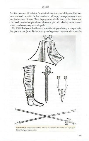 LAMINA COSSIO 50128: Utensilios de toreo a caballo 1670