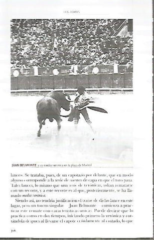 LAMINA COSSIO 50164: Juan Belmonte en la plaza de Madrid