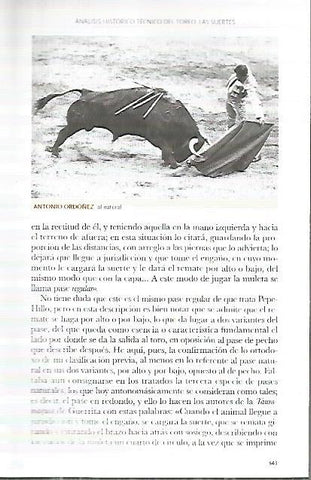 LAMINA COSSIO 50176: Antonio Ordoñez al natural
