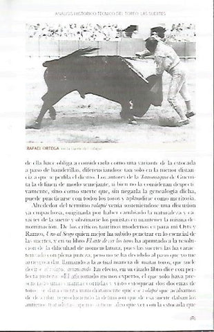 LAMINA COSSIO 50191: Rafael Ortega en la suerte del volapie
