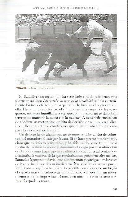 LAMINA COSSIO 50192: Volapie de Jaime Ostos en Sevilla