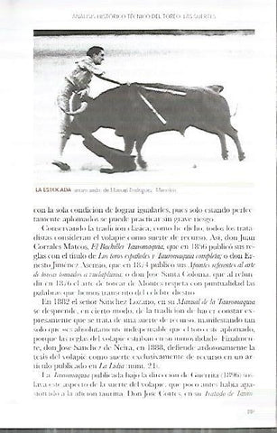 LAMINA COSSIO 50193: Estocada arracando por Manolete