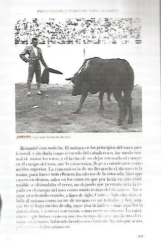 LAMINA COSSIO 50199: Joselito esperando la muerte del toro