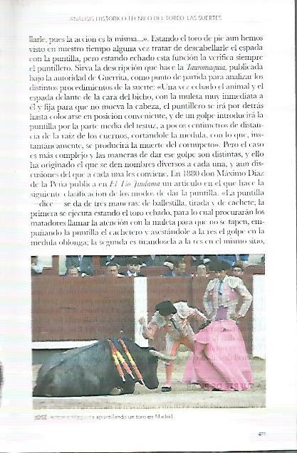 LAMINA COSSIO 50201: Jose Antonio Maqueda apuntillando