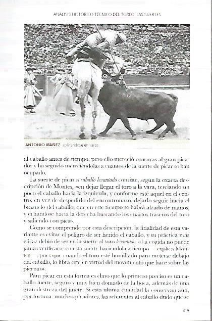LAMINA COSSIO 50204: El picador Antonio Ibañez
