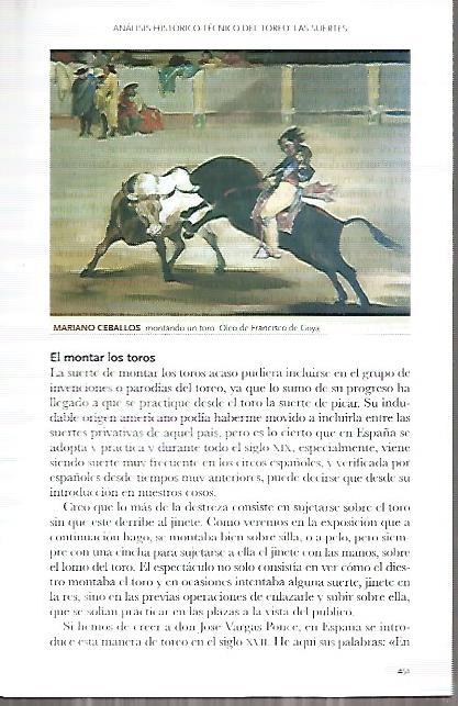 LAMINA COSSIO 50213: Mariano Ceballos montando un toro
