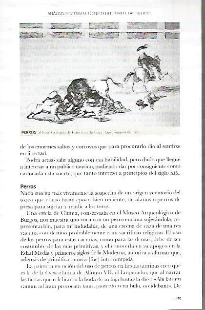 LAMINA COSSIO 50214: Perros al toro por Goya