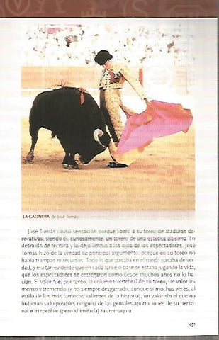 LAMINA COSSIO 50223: La gaonera de Jose Tomas