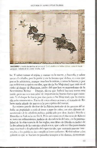 LAMINA COSSIO 50237: Socorro y modo de derribar al toro