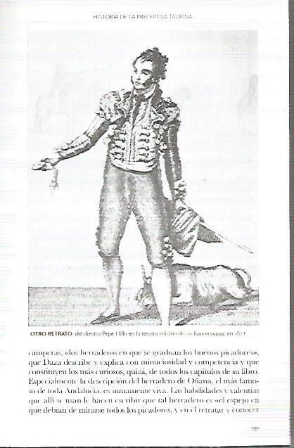 LAMINA COSSIO 50248: Pepe Hillo en  la tercera edicion de su Tauromaquia 1827