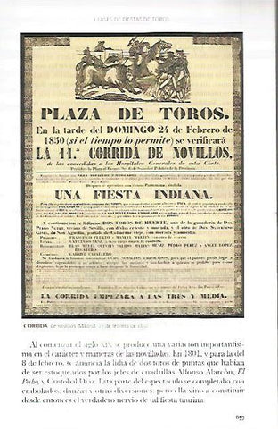 LAMINA COSSIO 50258: Novillada en Madrid en 24 de febrero de 1850