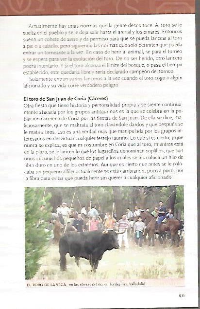 LAMINA COSSIO 50263: El toro de la vega en Tordesillas Valladolid
