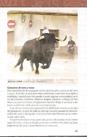 LAMINA COSSIO 50266: Bous al carrer en Puzol. Valencia