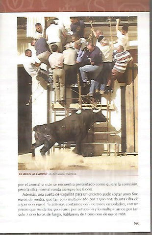 LAMINA COSSIO 50270: Bous al carrer en Almazora Valencia