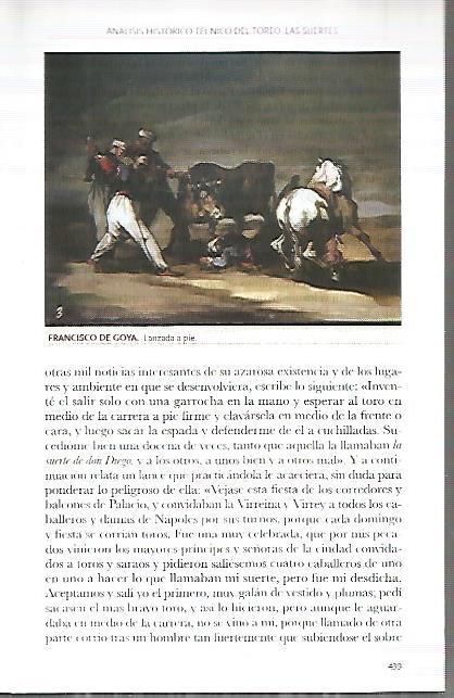 LAMINA COSSIO 50275: Lanzada a pie por Francisco de Goya