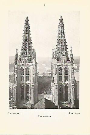 LAMINA 5194: Catedral de Burgos. Las torres