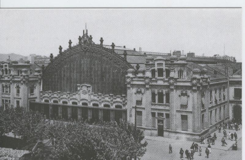 Postal 012280: Estacion del Norte, Barcelona año 1925