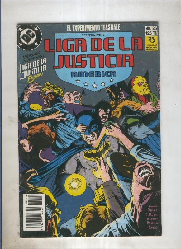 Liga de la Justicia America numero 26 (numerado 2 en trasera)