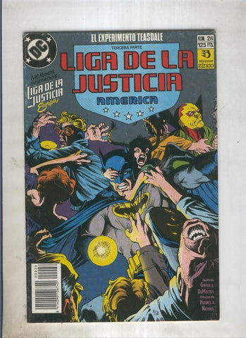 Liga de la Justicia America numero 26 (numerado 2 en trasera)