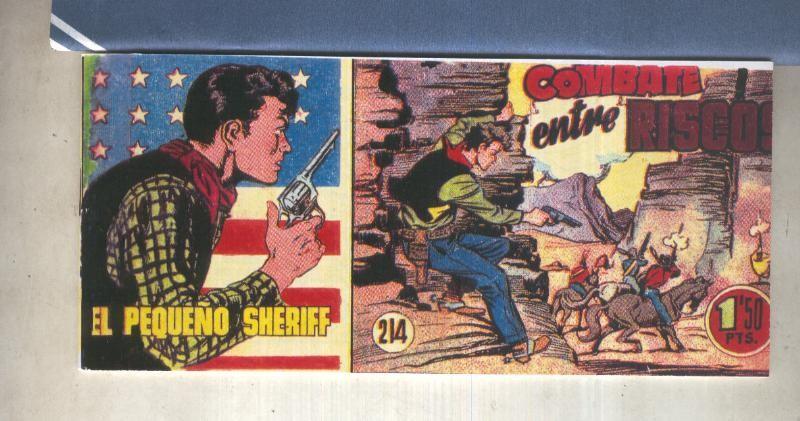 El Pequeño Sheriff facsimil numero 214: Combate entre riscos