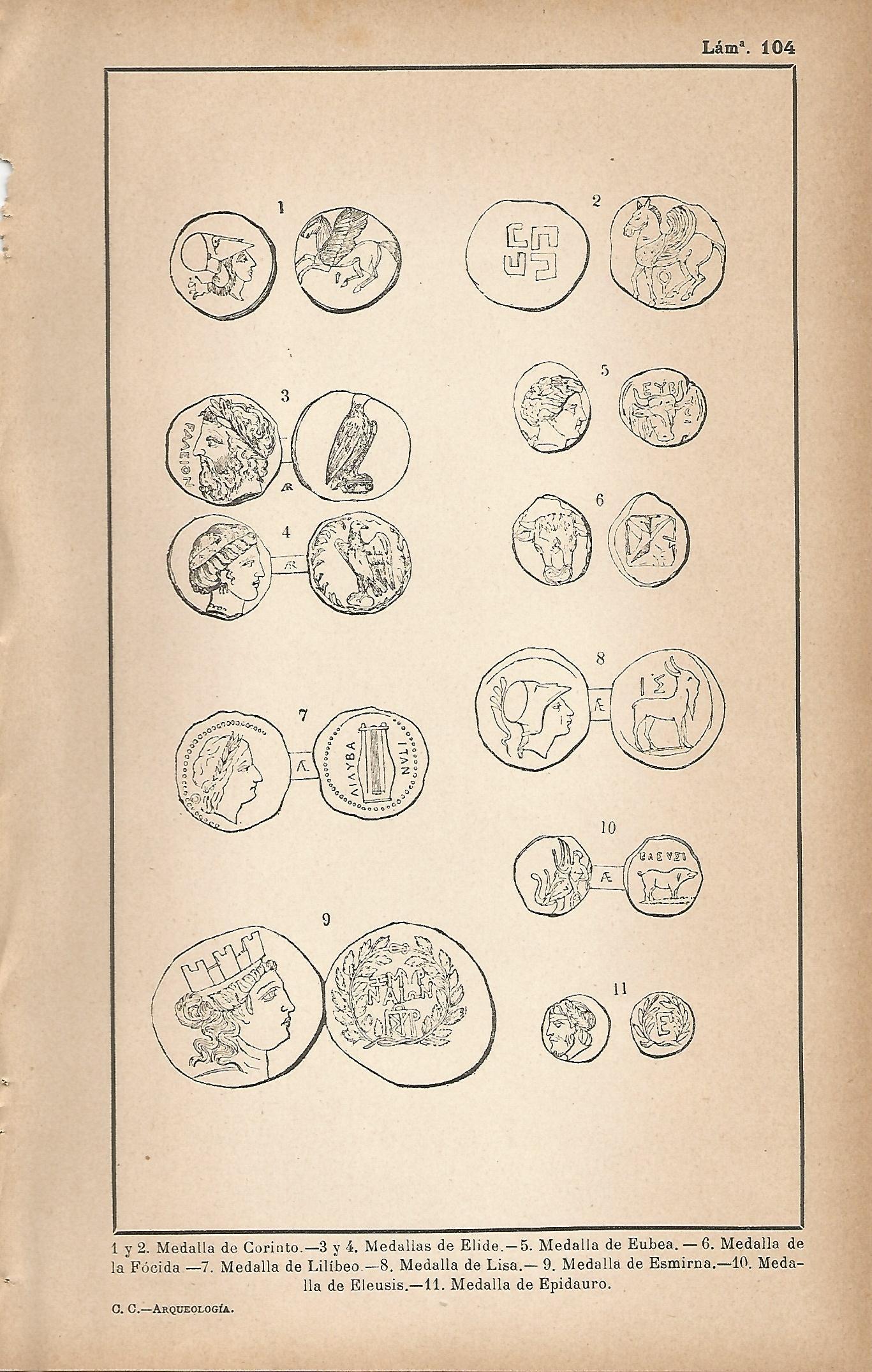 Lamina 104: Monedas griegas