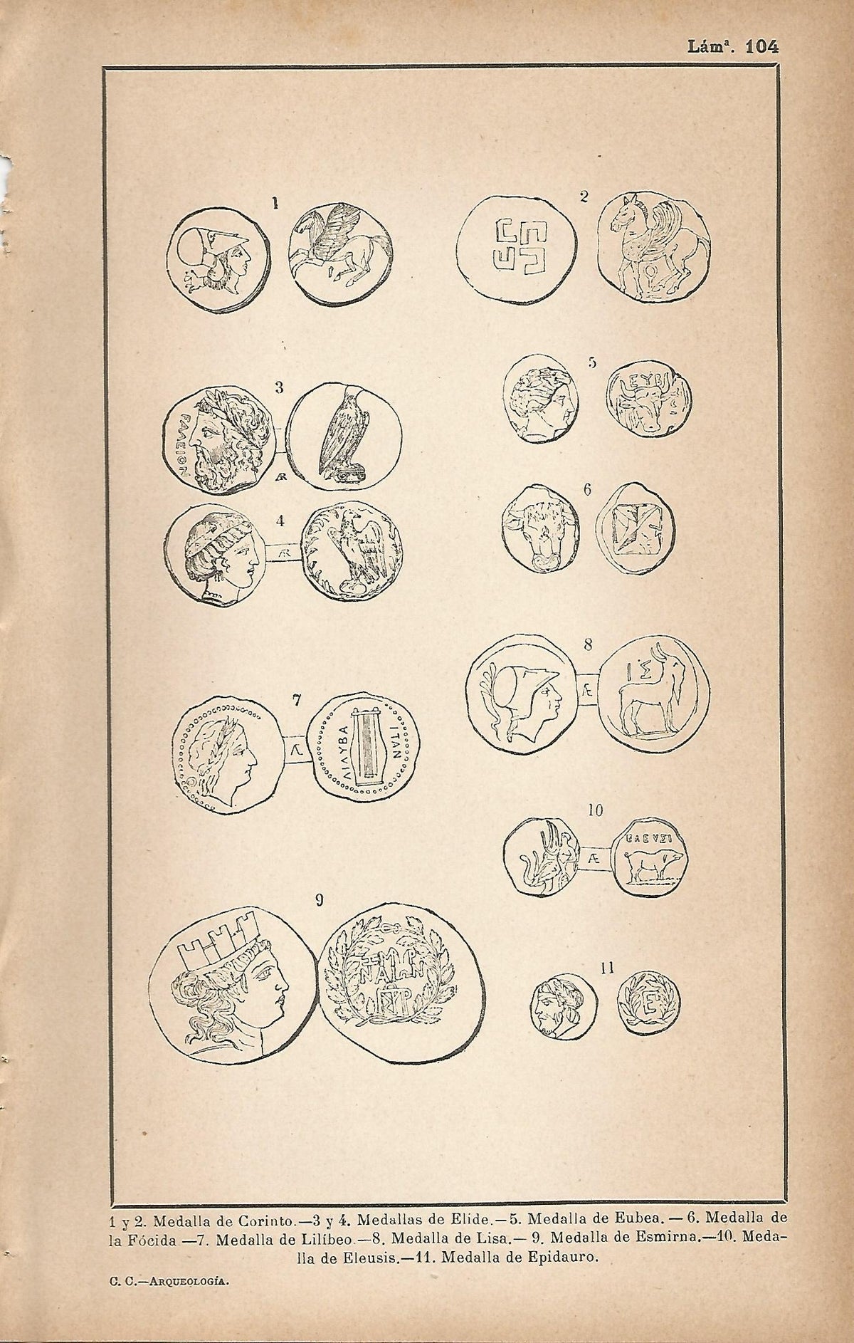 Lamina 104: Monedas griegas