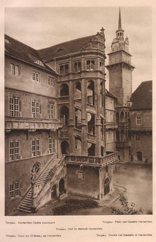 Lamina/Foto KURT HIELSCHE Deuschtland No. 102: TORGAU. HARTENFELS CASTLE COURTYARD