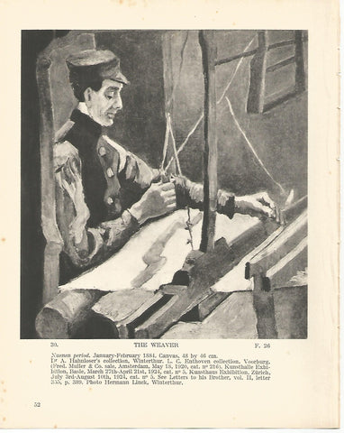 LAMINA 1211: VAN GOGH. The Weaver