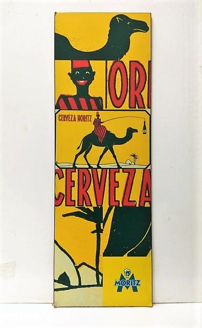 Cartel Publicitario: CARTEL CERVEZA MORITZ Barcelona (90cm x 30cm)