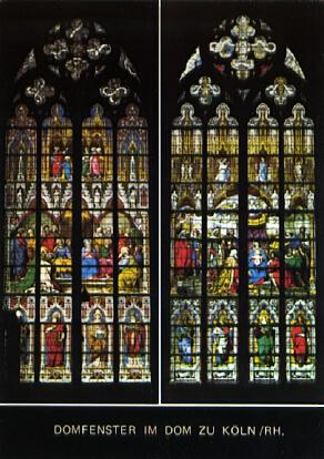 POSTAL 56103: Vidrieras Domfenster mi Dom Zu Koln /RH