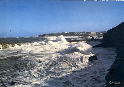 POSTAL 56120: Biarritz Gros Temps sur l Ocean